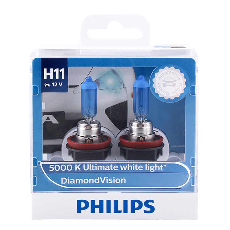 Philips H11 12362 Diamond Vision Headlight Bulb (12V, 55W)