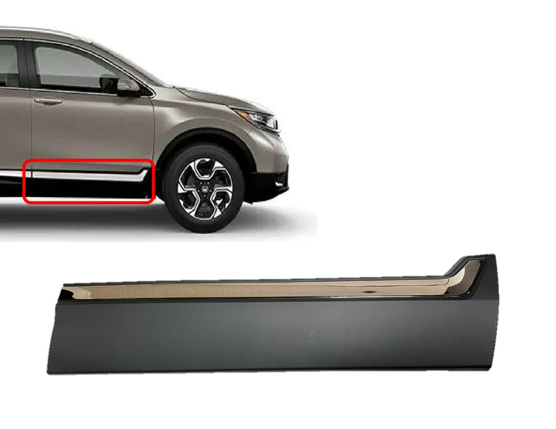 Door Garnish / Lower Molding for 17-20 Honda CR-V Front Right (with Chrome Trim)