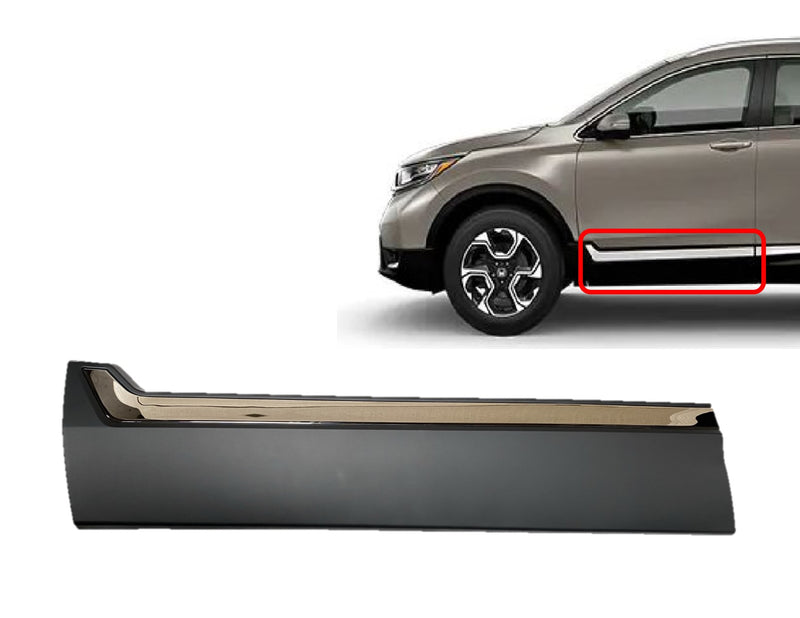 Door Garnish / Lower Molding for 17-20 Honda CR-V Front Left (with Chrome Trim)
