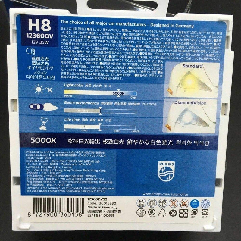 Philips H8 12360 DV 12V 35W PGJ19-1